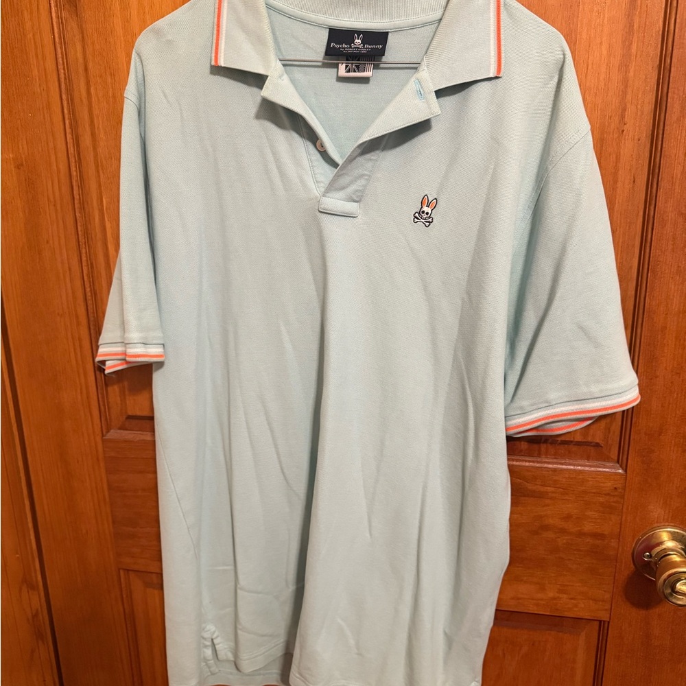 Psycho Bunny Blue Polo Shirt Classic Design